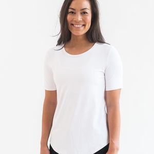 Zyia- NWOT White Go To Tee (medium)